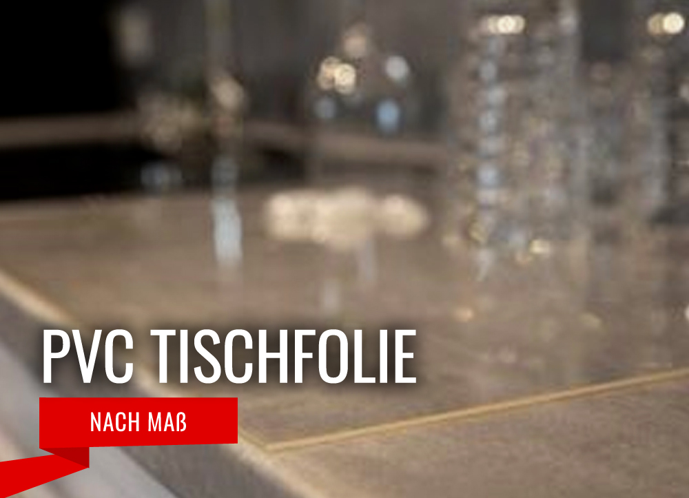 PVC Tischfolie 80cm breit, 2,2mm stark, glasklar