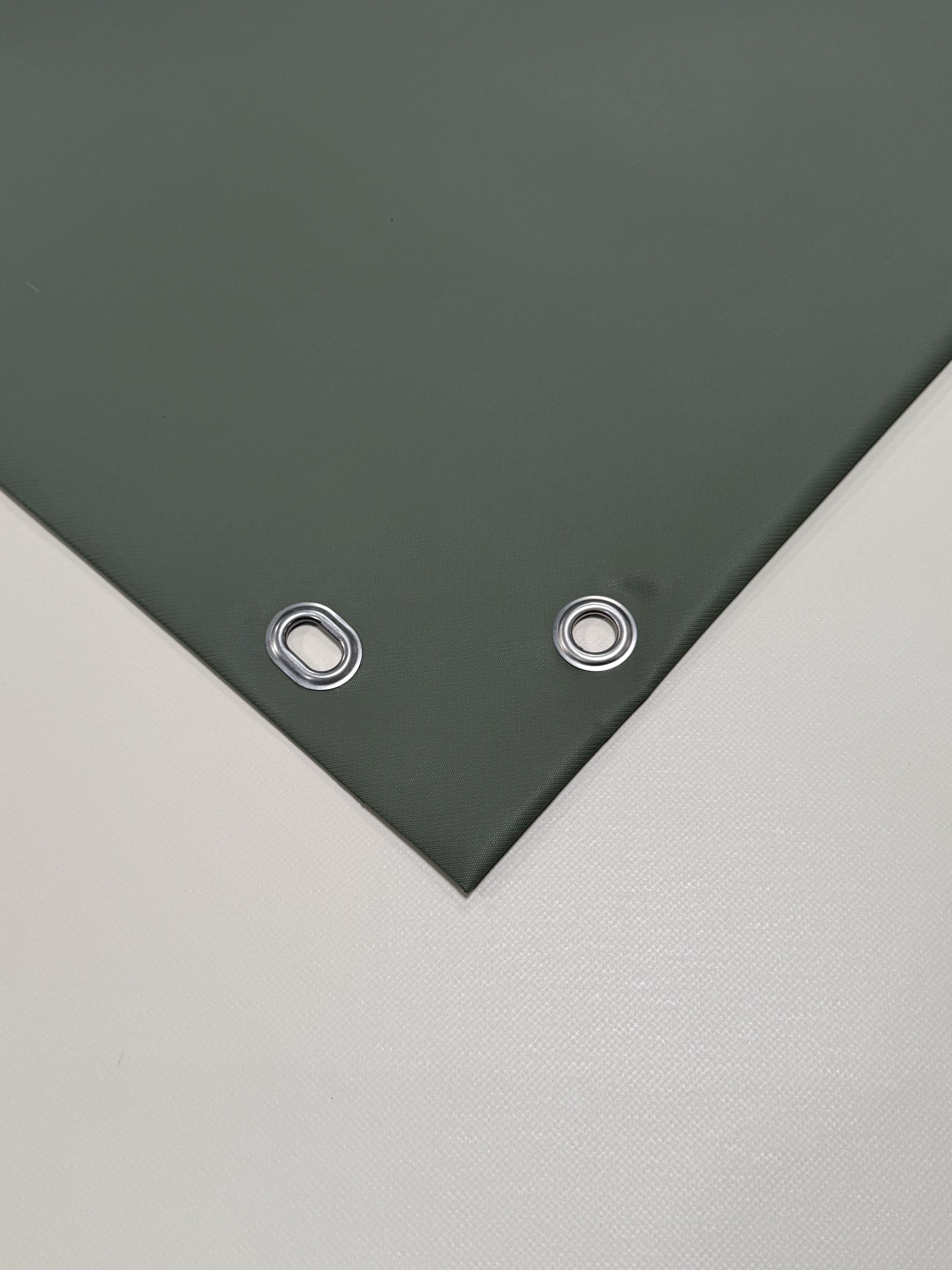 Abdeckplane PVC matt mit Canvas-Maserung mit Tür und Fenster 
