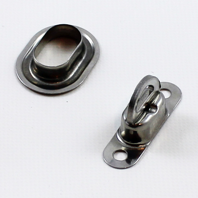 Drehverschluss für Ovalösen in Messing 38 x 13 mm 